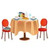 Round table present by kgn furniture